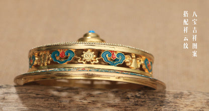 ZenHima Large Enamel Tibetan Incense Burner - ZENHIMA