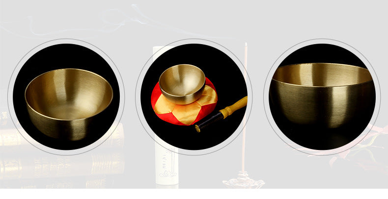 ZenHima Tibetan Yoga Meditation Instrument Copper Offering Bowl - ZENHIMA