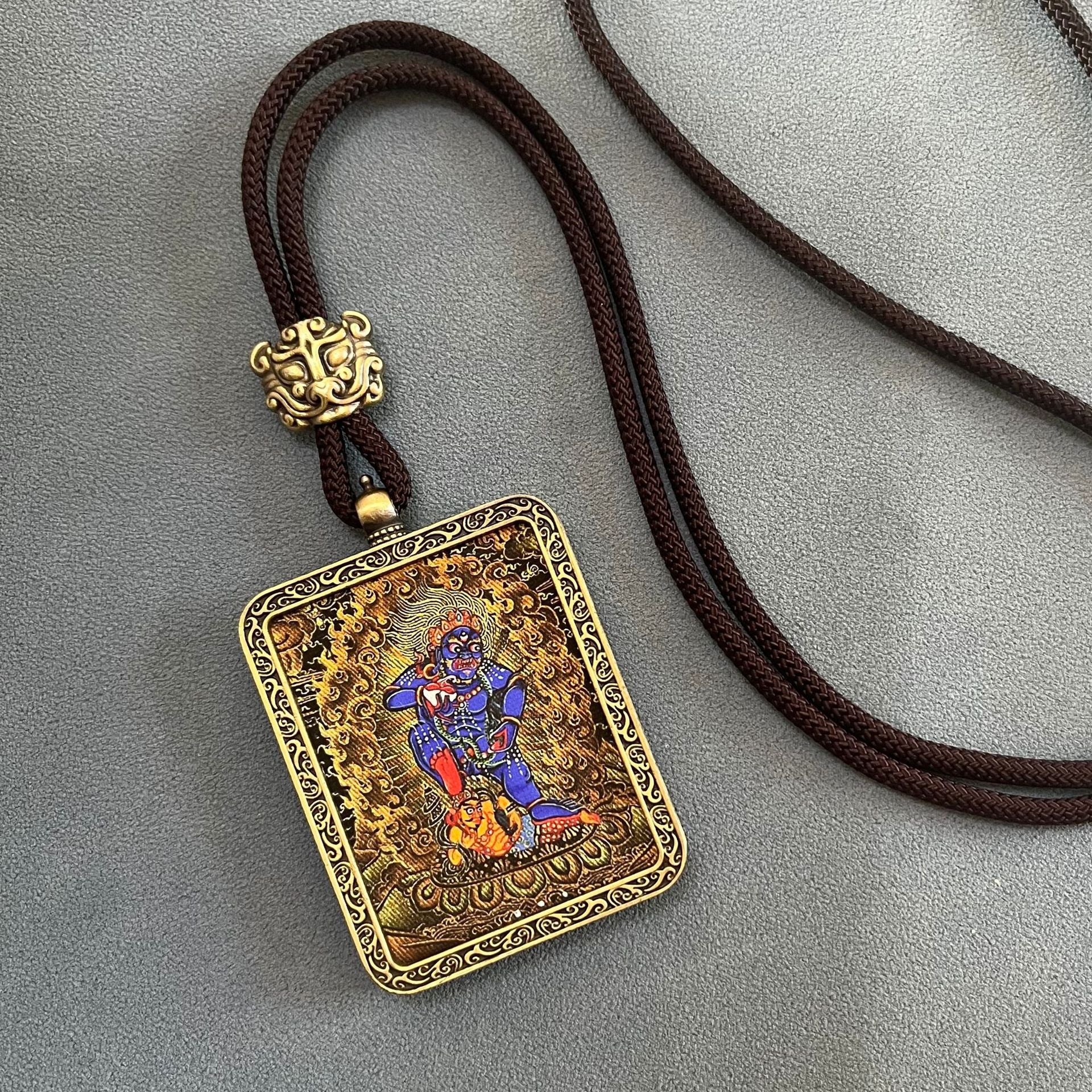 ZenHima Thangka Pendant Twelve Zodiac Eight Guardian Deities - ZENHIMA