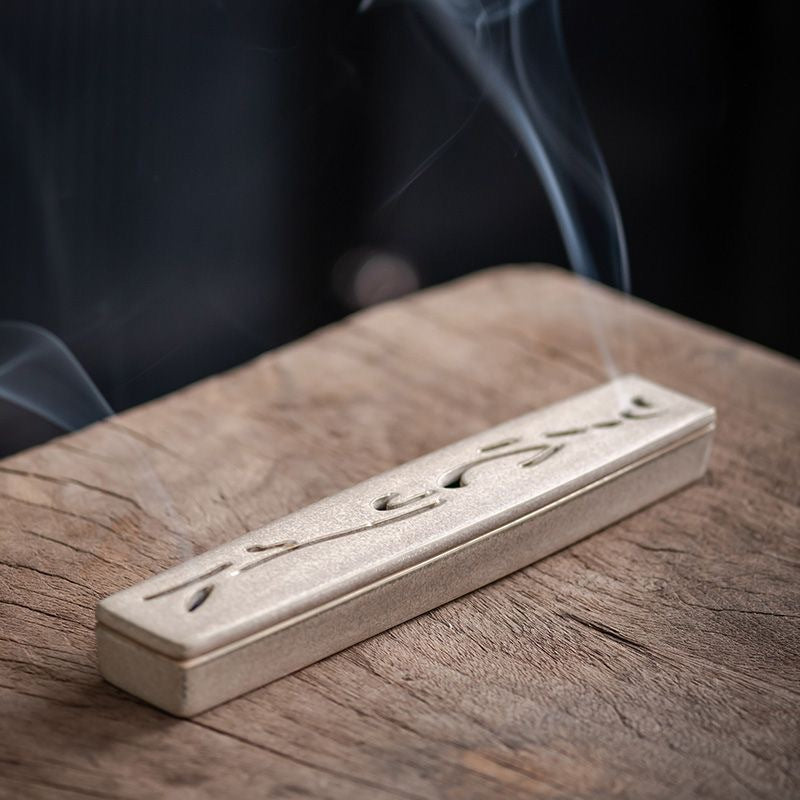 ZenHima Ceramic Horizontal Incense Burner for Sandalwood & Agarwood - ZENHIMA