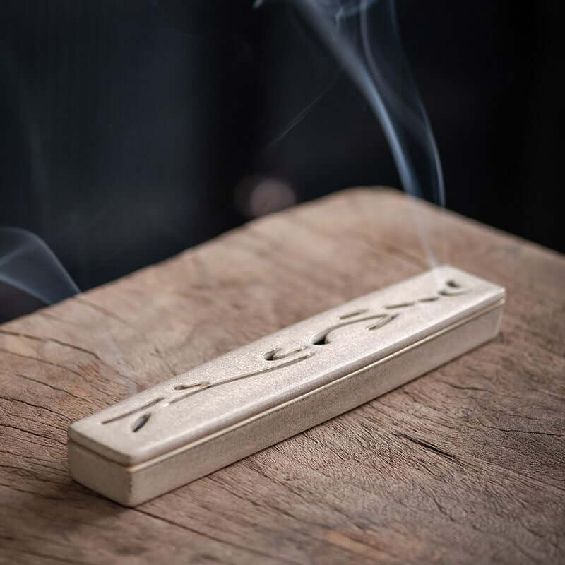 ZenHima Ceramic Horizontal Incense Burner for Sandalwood & Agarwood - ZENHIMA