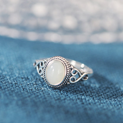 ZenHima 925 Sterling Silver Red Agate and Turquoise Adjustable Vintage Tibetan Ring - ZENHIMA