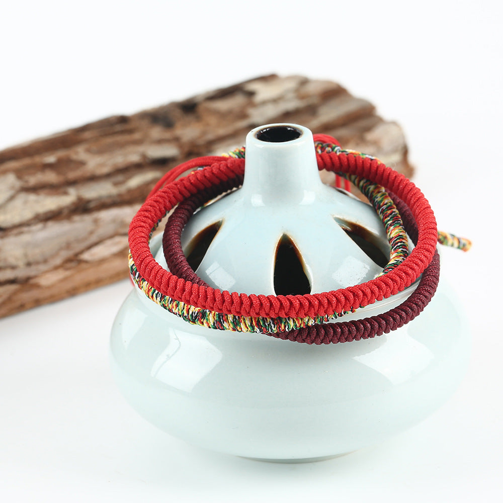 ZenHima Tibet's Hand-woven Vajra Knot Red String Bracelet