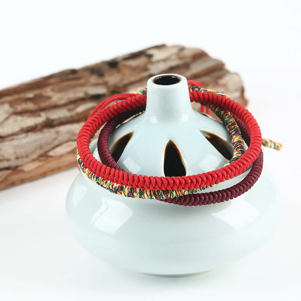 ZenHima Tibet's Hand-woven Vajra Knot Red String Bracelet - ZENHIMA