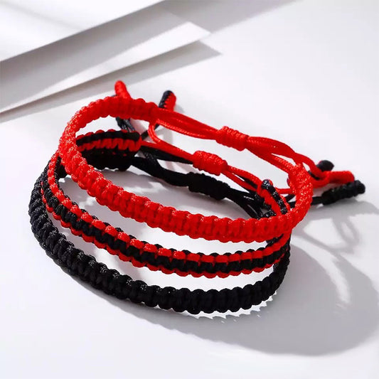 Tibetan Handmade Braided Vajra Knot Multicolor Lucky Bracelet