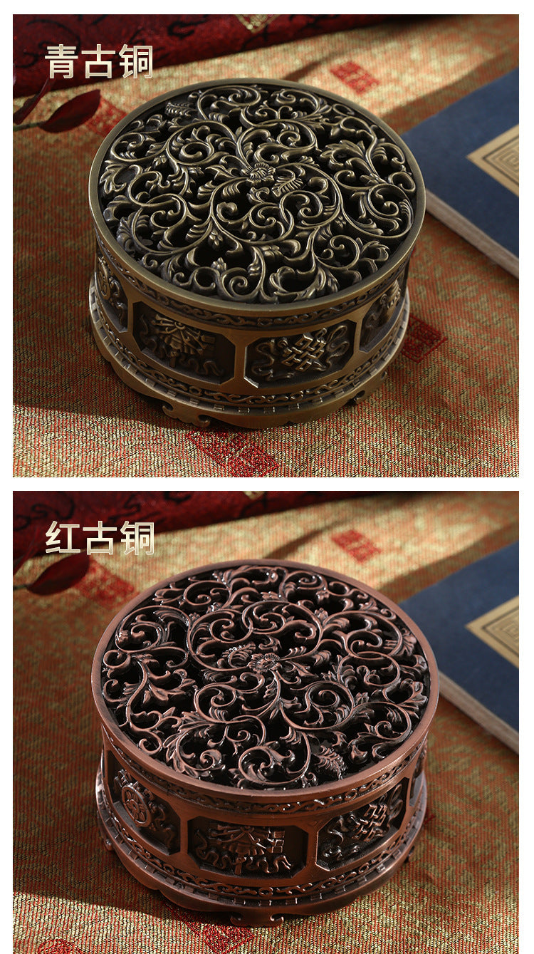 ZenHima Full-Metal Tibetan Incense Burner for Sandalwood & Agarwood - ZENHIMA