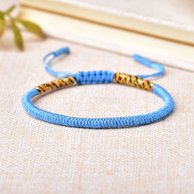 ZenHima Handwoven Tibetan Vajra Knot Bracelet – 9-Strand - ZENHIMA