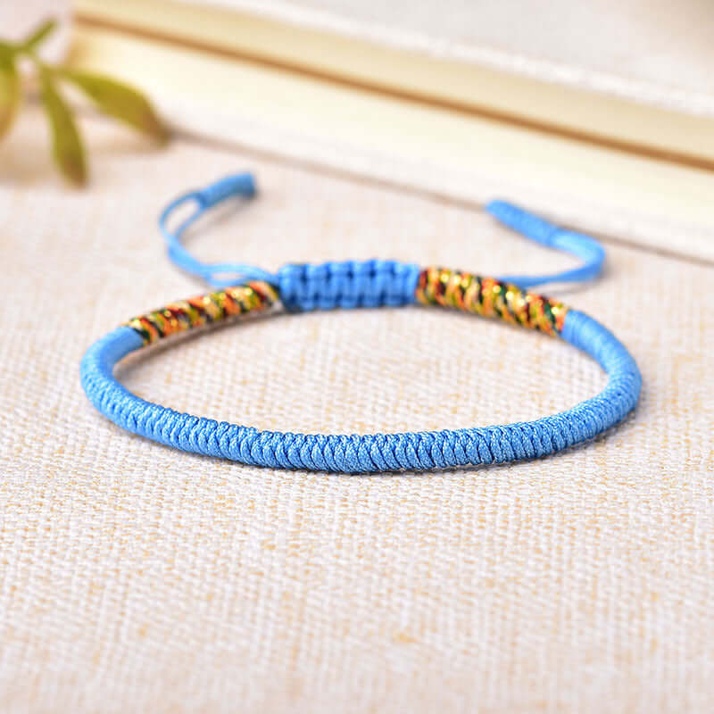ZenHima Handwoven Tibetan Vajra Knot Bracelet – 9-Strand - ZENHIMA