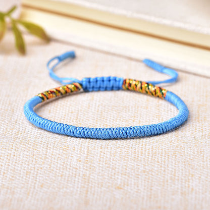 ZenHima Handwoven Tibetan Vajra Knot Bracelet – 9-Strand - ZENHIMA
