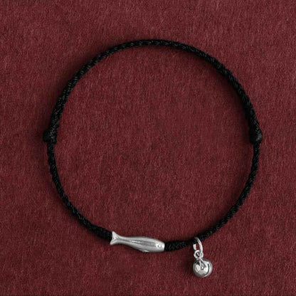 999 Fine Silver Lucky Koi Red String Bracelet & Anklet