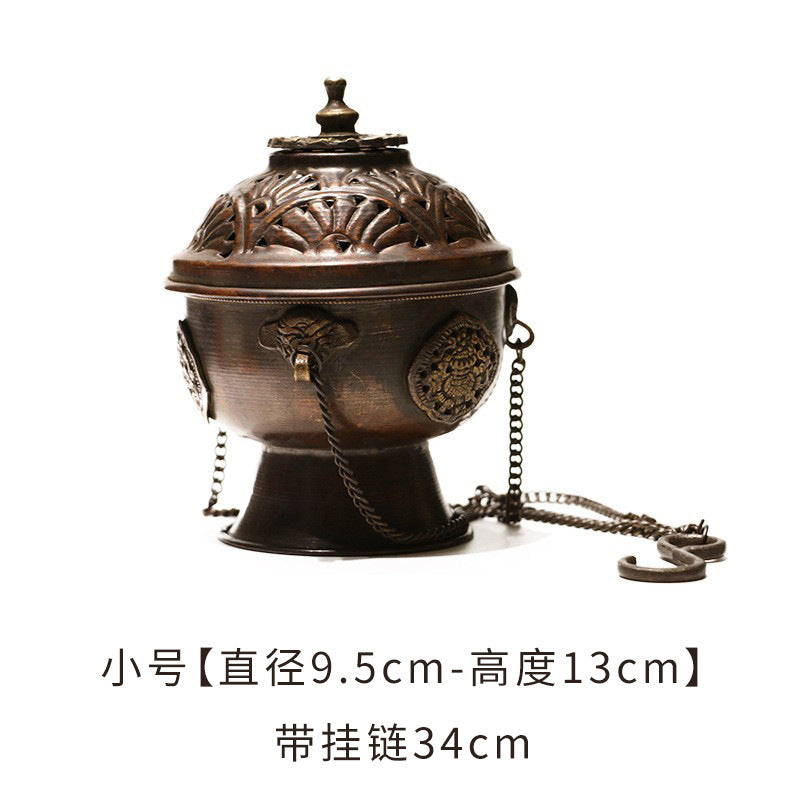 ZenHima Nepal Copper Handcrafted Tibetan Incense Burner - ZENHIMA