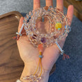 ZenHima Natural White Crystal 108 Bead Mala Bracelet - ZENHIMA