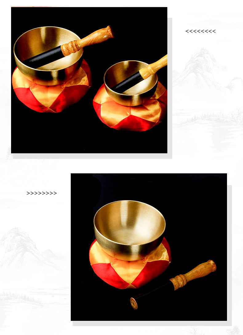 ZenHima Tibetan Yoga Meditation Instrument Copper Offering Bowl - ZENHIMA