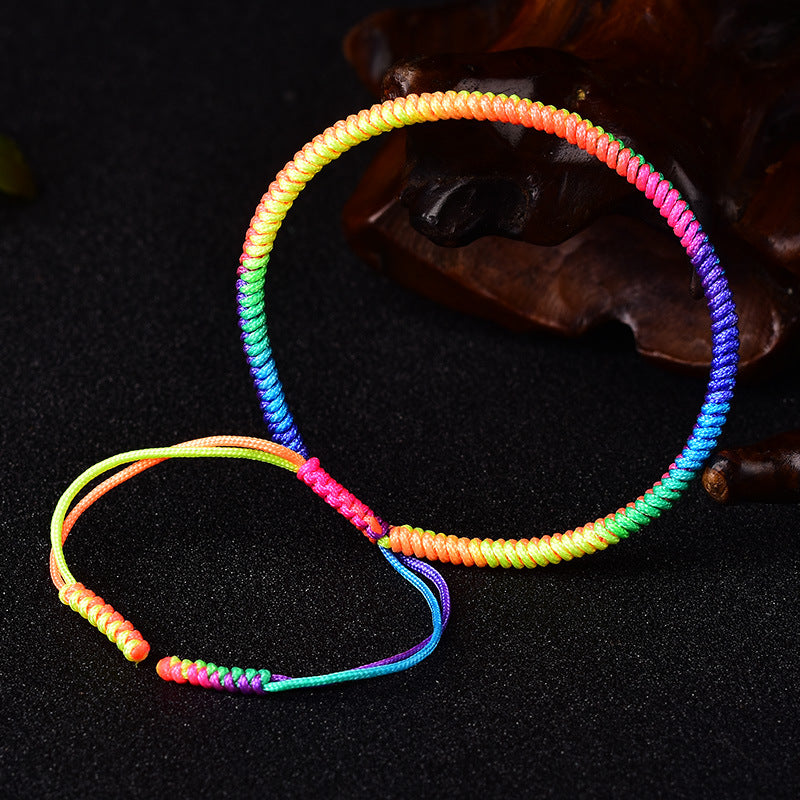 ZenHima Handwoven Tibetan Vajra Knot Bracelet – 9-Strand - ZENHIMA