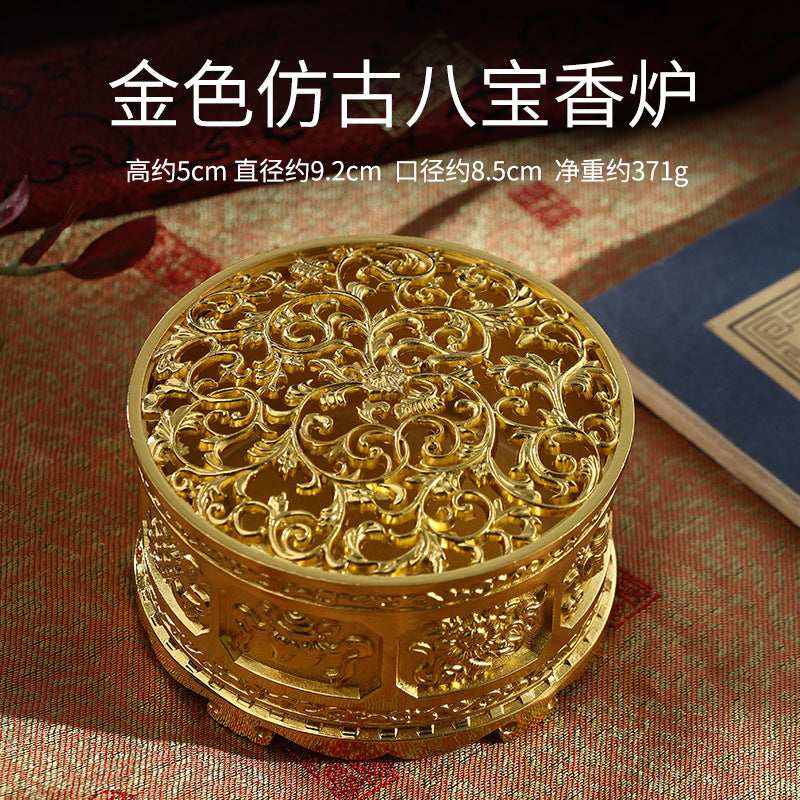 ZenHima Full-Metal Tibetan Incense Burner for Sandalwood & Agarwood - ZENHIMA