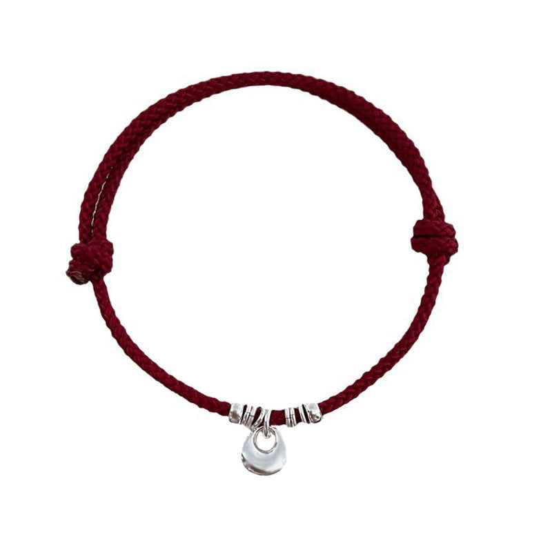 ZenHima Harmony Bead 925 Sterling Silver Red String Bracelet - Women's Bracelet