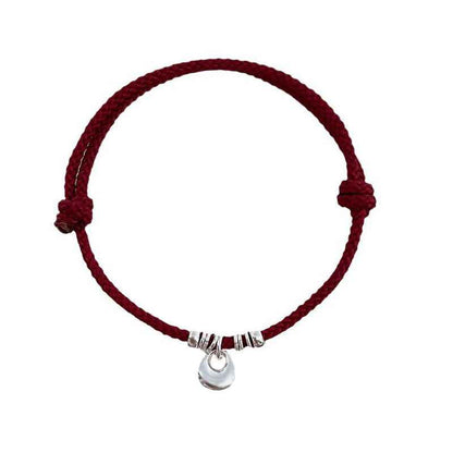 ZenHima Harmony Bead 925 Sterling Silver Red String Bracelet - Women's Bracelet