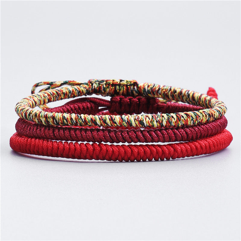 ZenHima Tibet's Hand-woven Vajra Knot Red String Bracelet