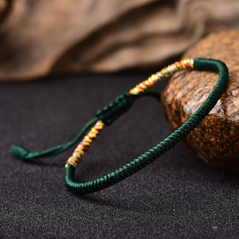 ZenHima Handwoven Tibetan Vajra Knot Bracelet – 9-Strand - ZENHIMA