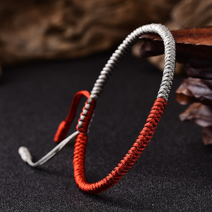ZenHima Handwoven Tibetan Vajra Knot Bracelet – 9-Strand - ZENHIMA