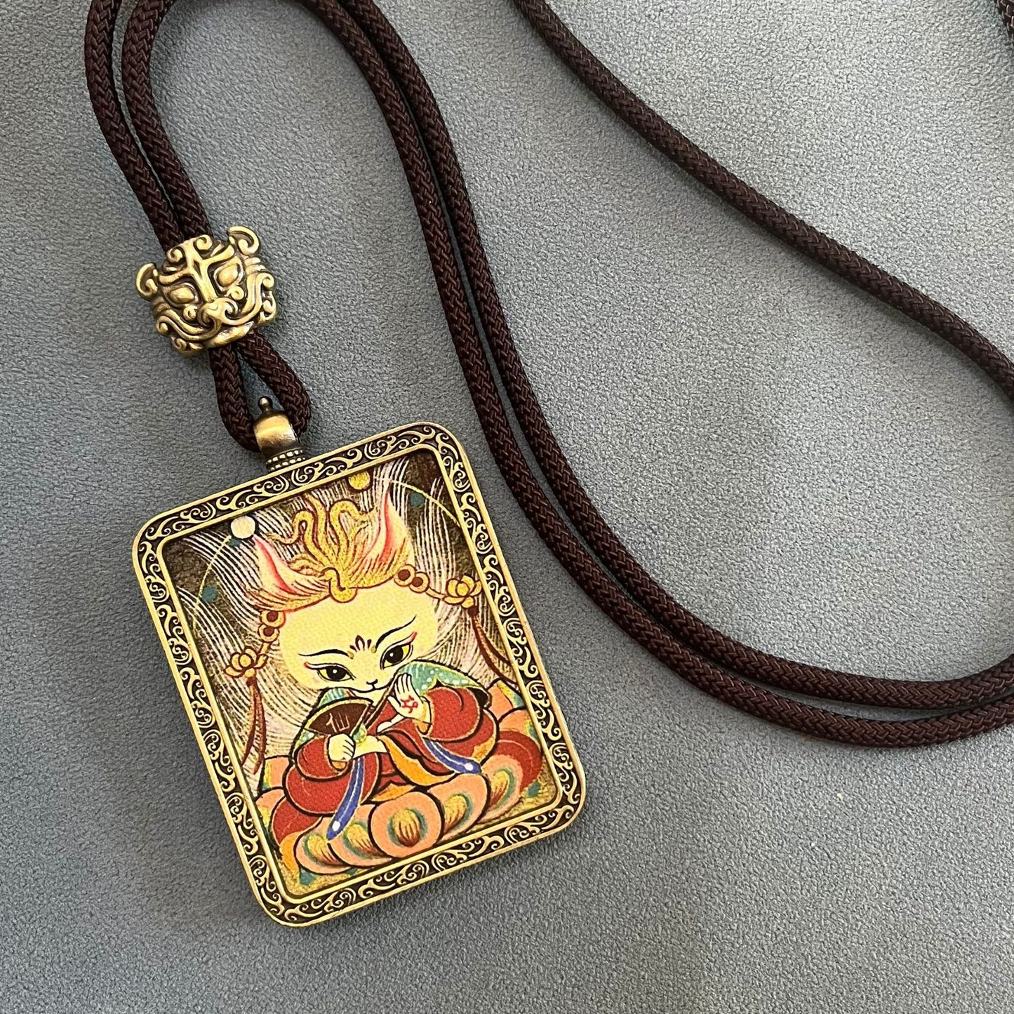 ZenHima Thangka Pendant Twelve Zodiac Eight Guardian Deities - ZENHIMA