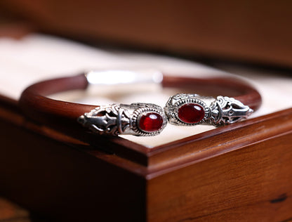 ZenHima Tibetan Handmade Seamless Chicken Blood Vine Bracelet and Ring - ZENHIMA