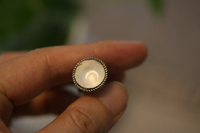 Tibetan Handmade Gau Box Pendant Necklace with Turquoise, Ruby and Silver - ZENHIMA