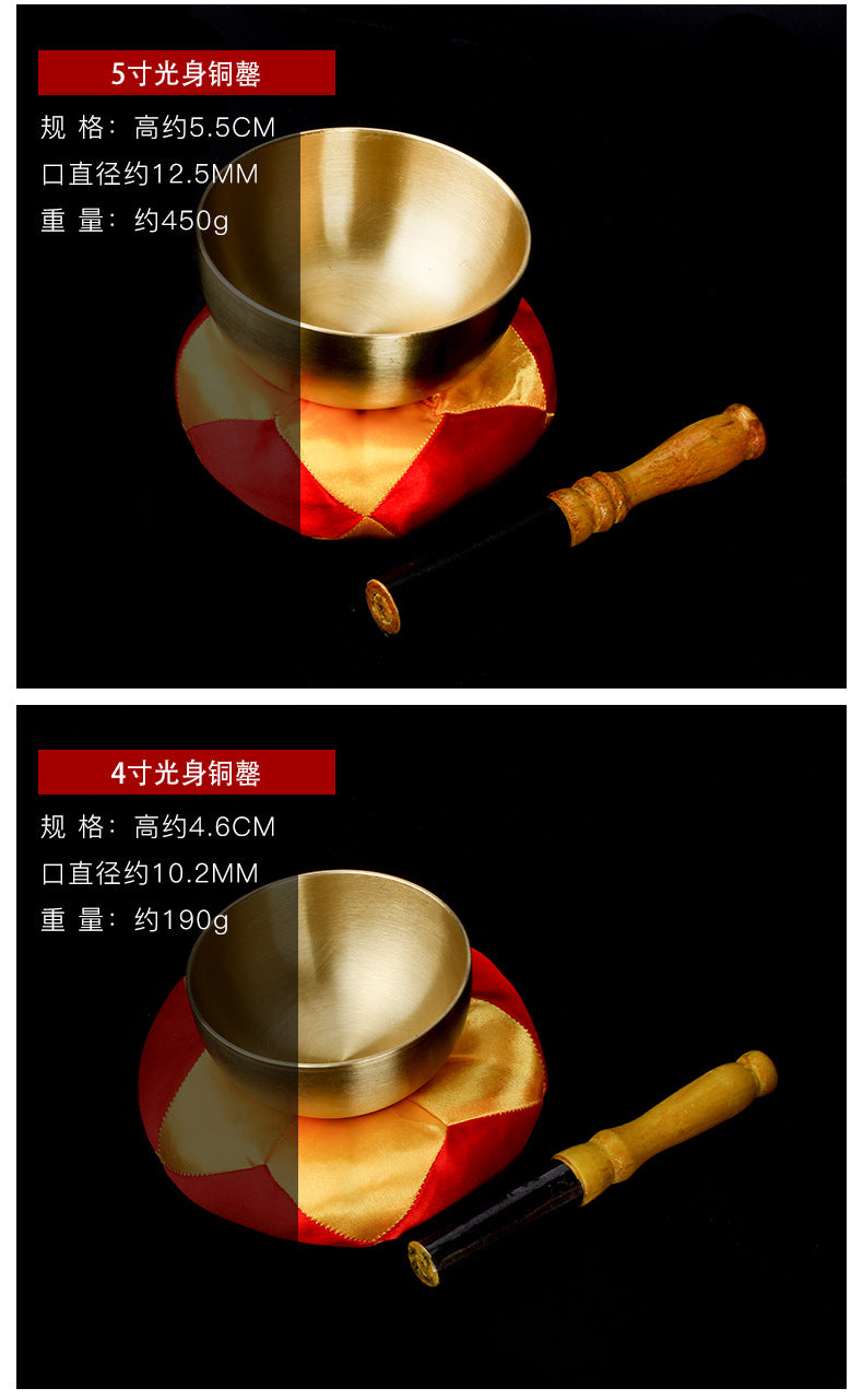 ZenHima Tibetan Yoga Meditation Instrument Copper Offering Bowl - ZENHIMA