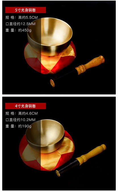 ZenHima Tibetan Yoga Meditation Instrument Copper Offering Bowl - ZENHIMA