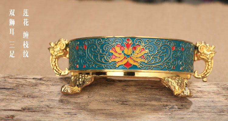 ZenHima Large Enamel Tibetan Incense Burner - ZENHIMA