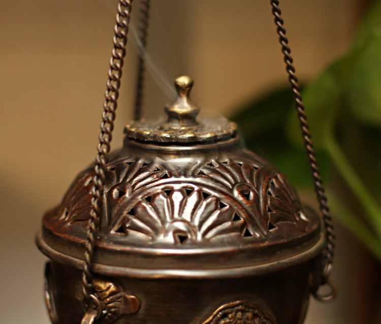 ZenHima Nepal Copper Handcrafted Tibetan Incense Burner - ZENHIMA