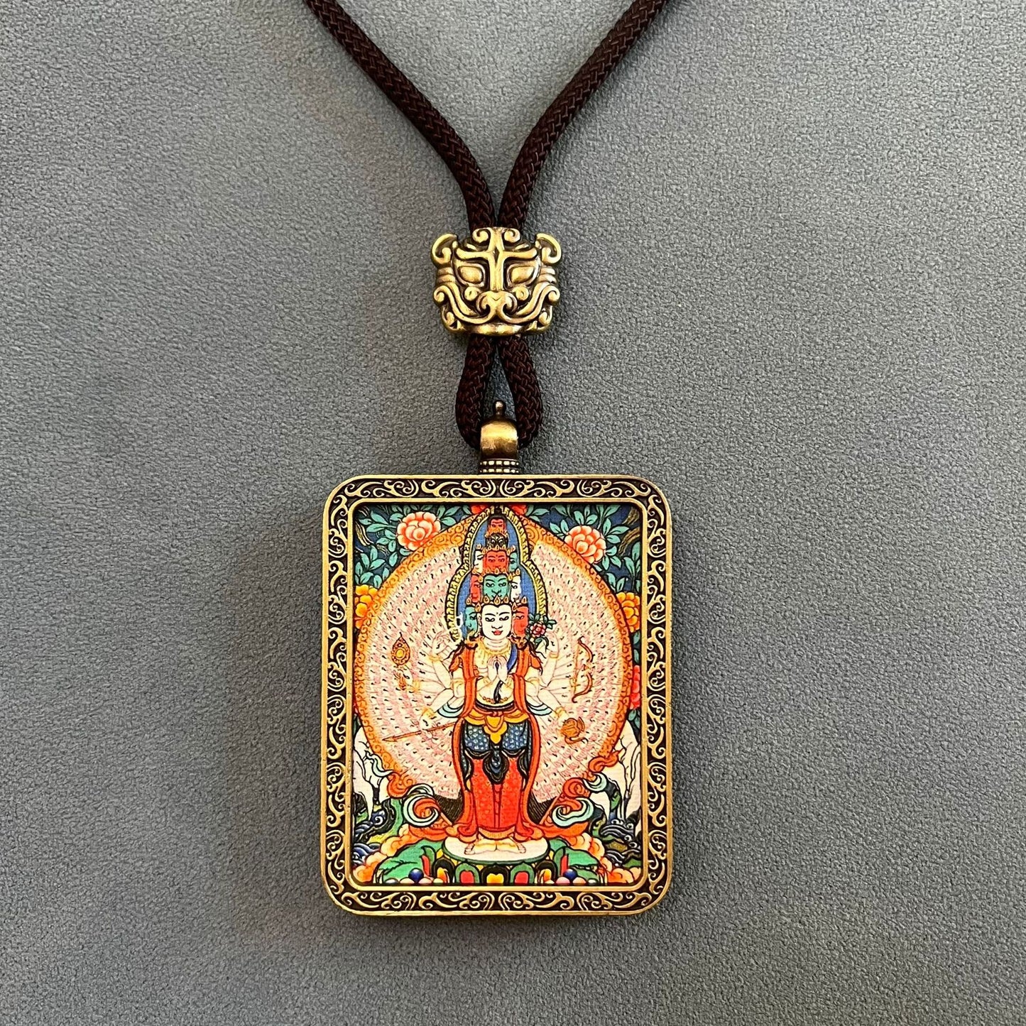 ZenHima Thangka Pendant Twelve Zodiac Eight Guardian Deities - ZENHIMA