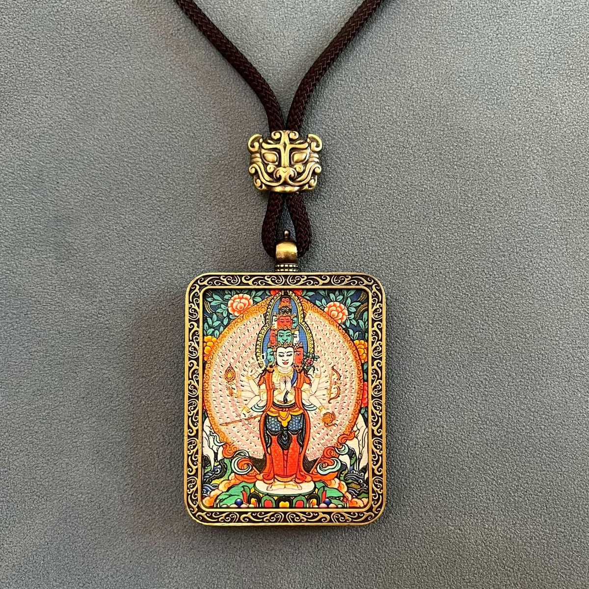 ZenHima Thangka Pendant Twelve Zodiac Eight Guardian Deities - ZENHIMA