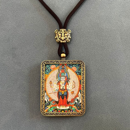 ZenHima Thangka Pendant Twelve Zodiac Eight Guardian Deities - ZENHIMA