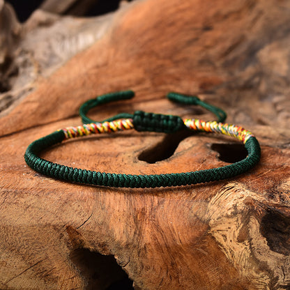 ZenHima Handwoven Tibetan Vajra Knot Bracelet – 9-Strand - ZENHIMA