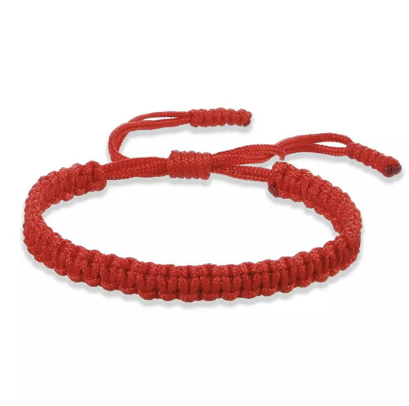 Tibetan Handmade Braided Vajra Knot Multicolor Lucky Bracelet
