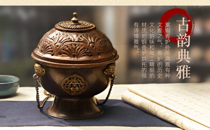 ZenHima Nepal Copper Handcrafted Tibetan Incense Burner - ZENHIMA