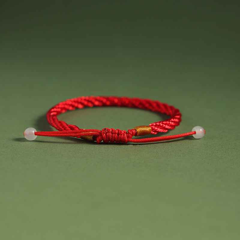 ZenHima Minimal Red Rope Bracelet - Couple Luck Blessing Gift