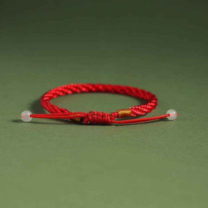 ZenHima Minimal Red Rope Bracelet - Couple Luck Blessing Gift