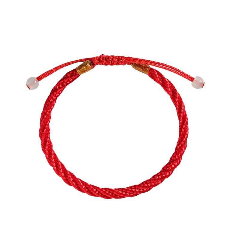 ZenHima Minimal Red Rope Bracelet - Couple Luck Blessing Gift