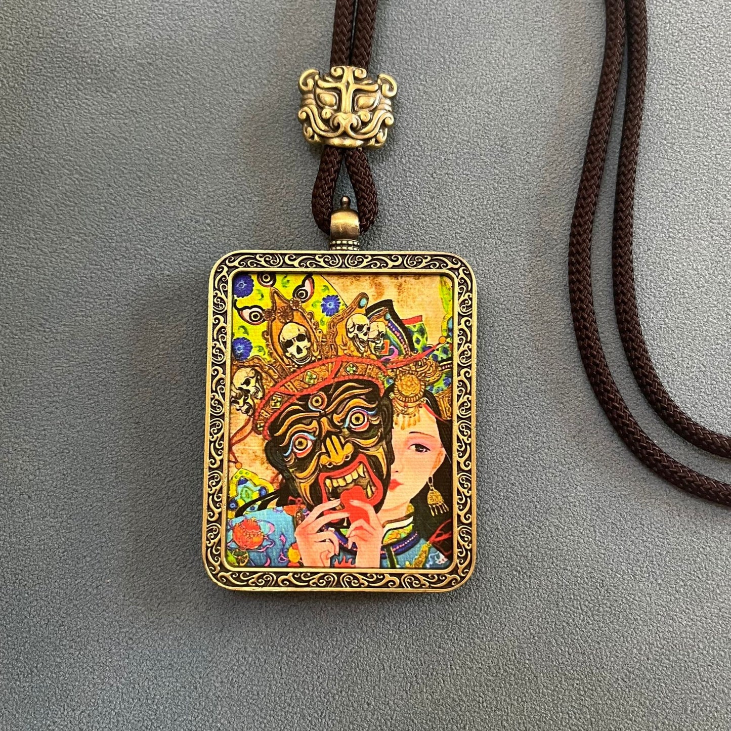 ZenHima Thangka Pendant Twelve Zodiac Eight Guardian Deities - ZENHIMA