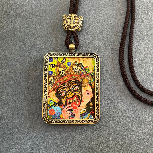 ZenHima Thangka Pendant Twelve Zodiac Eight Guardian Deities - ZENHIMA