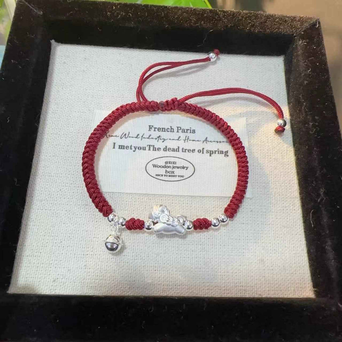 2026 Year of the Horse 999 Fine Silver Fortune Bead Bell Bracelet