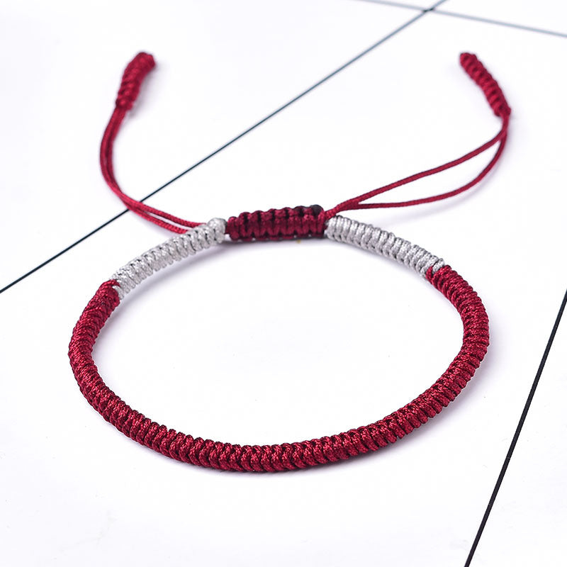 ZenHima Handwoven Tibetan Vajra Knot Bracelet – 9-Strand - ZENHIMA