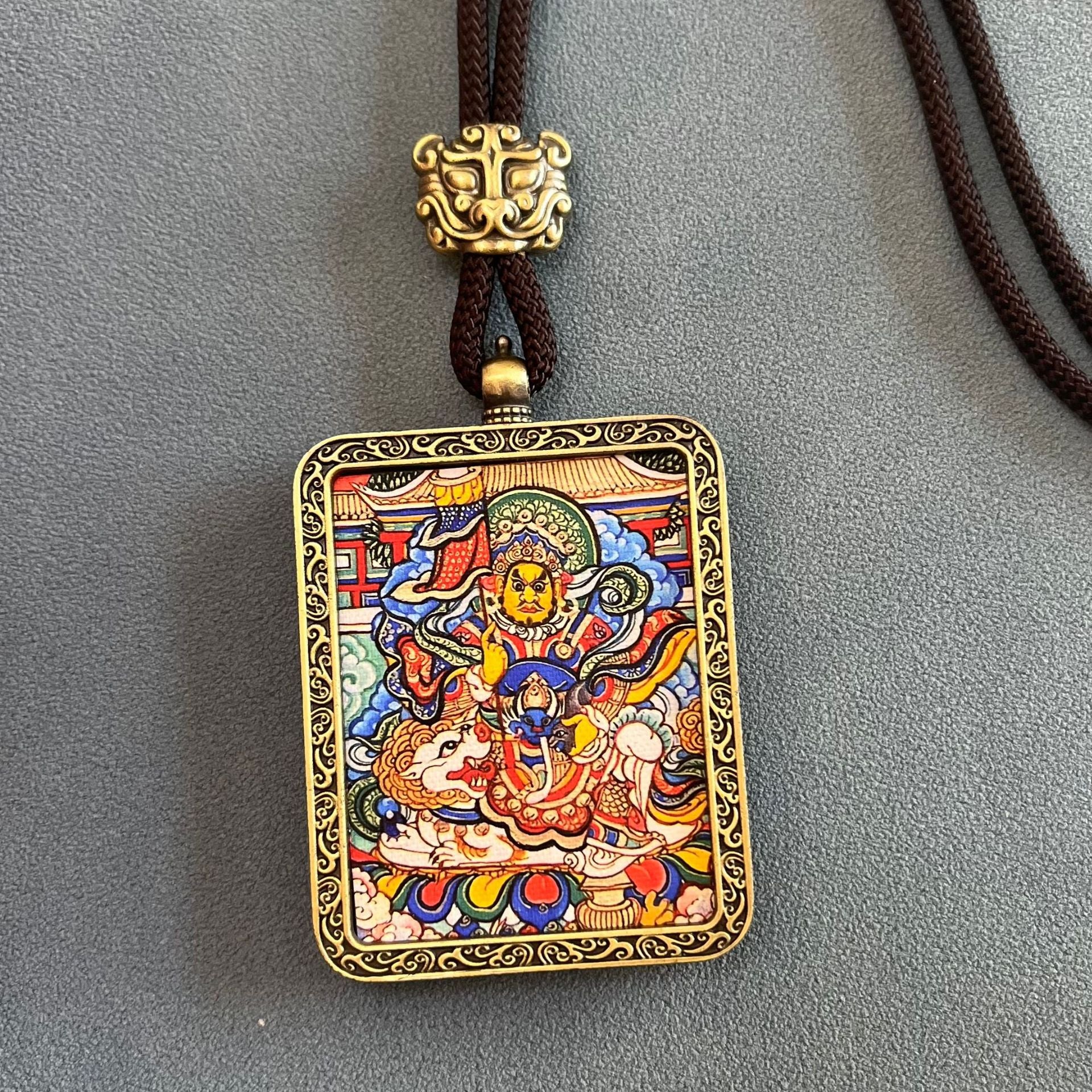 ZenHima Thangka Pendant Twelve Zodiac Eight Guardian Deities - ZENHIMA