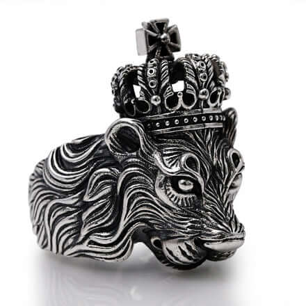 Classic Eagle Series Men’s Pendant in S925 Silver with Double Eagle, Gold Ring and Turquoise - ZENHIMA