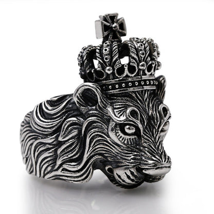 Classic Eagle Series Men’s Pendant in S925 Silver with Double Eagle, Gold Ring and Turquoise - ZENHIMA