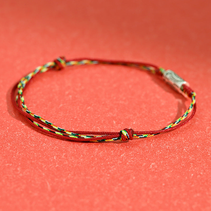 Geflochtenes Armband mit Koi-Karpfenmotiv – Glück und Wohlstand