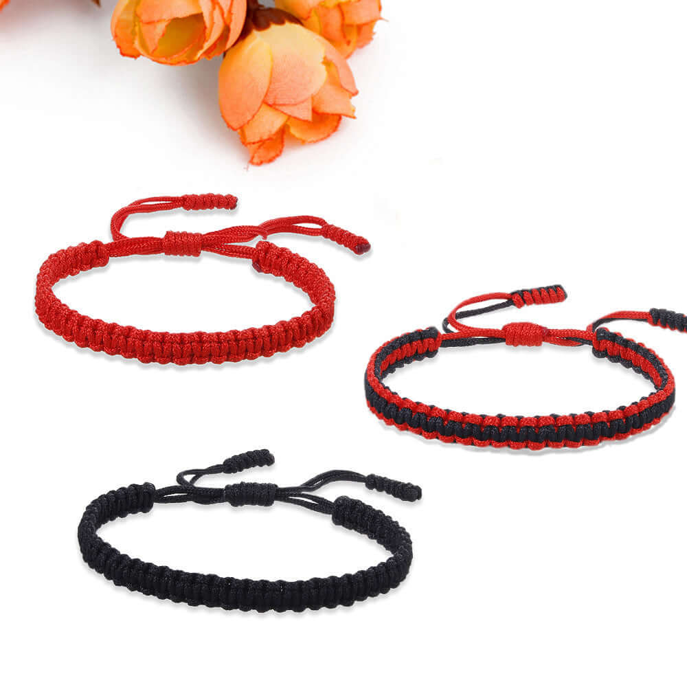Tibetan Handmade Braided Vajra Knot Multicolor Lucky Bracelet - ZENHIMA