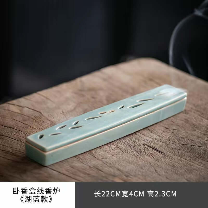 ZenHima Ceramic Horizontal Incense Burner for Sandalwood & Agarwood - ZENHIMA